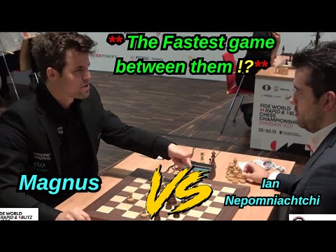 The Fastest game EVER! Magnus vs Nepo