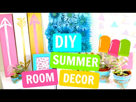 DIY Tumblr/Pintrest Inspired Room Decor for Summer! Video