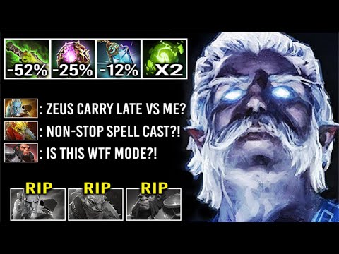 SUPER CARRY ZEUS vs PL Late Game Crazy OC + Prism Non-Stop Spell Cast Epic Gameplay Top Rank Dota 2