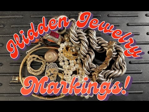 How to Find Hidden Jewelry Markings! #gold #jewelry #jewellery #hallmark #silver #markings