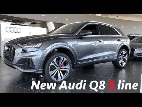 Audi Q8 S line SUV 2019 - first quick look in 4K