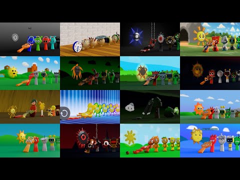 Sprunki but Domino Effect | Compilation #13