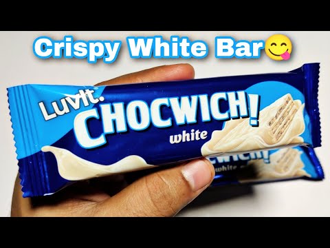 LuvIt Chocwich! Crispy White Bar | Ingredients/Recipe, Taste, Price | LuvIt Vanilla Chocolate Bar😋