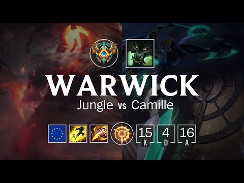 Warwick Jungle vs Camille - EUW Challenger Patch 8.7