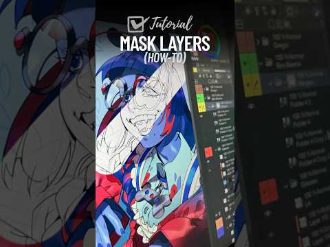 HOW TO: Mask Layers! 🎓 #tutorial #art #clipstudiopaint