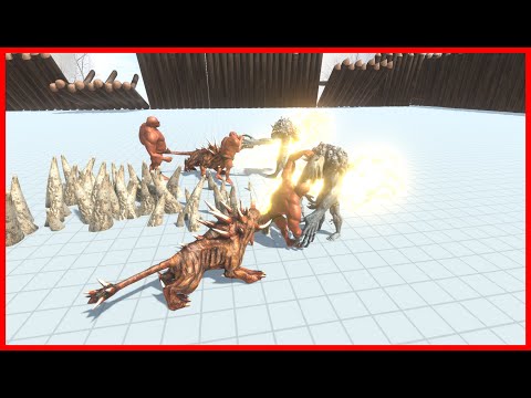 3x HILL GIANT & 2x HELLHOUND VS 2x BOSSES - ANIMAL REVOLT BATTLE SIMULATOR