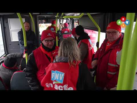 Buschauffeurs staken opnieuw in Alkmaar: "Voor wat meer geld, maar vooral vanwege de werkdruk"