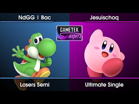 Gametek Night 2023.09 Losers Semi - Bac (Yoshi) Vs. Jesuischoq (Kirby) SSBU Ultimate Tournament