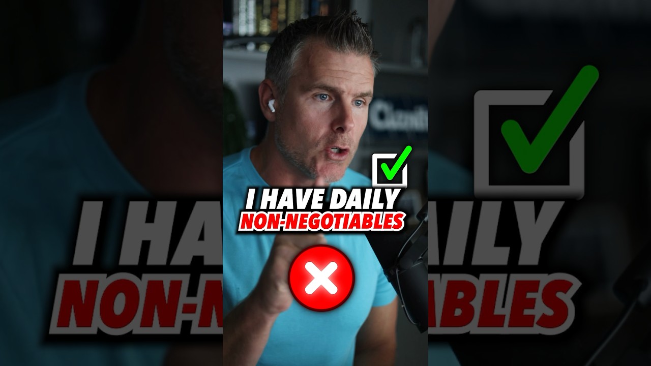 Why daily non-negotiables will transform your life.