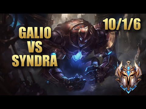 Galio Mid Vs Syndra- EU Challenger Match Summary Patch 9.19