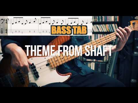 Isaac Hayes - Theme From Shaft (Bass Cover) TABS in Video