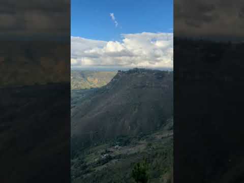 una pequeña parte del cañón del Chicamocha en el municipio de Santander en colombia