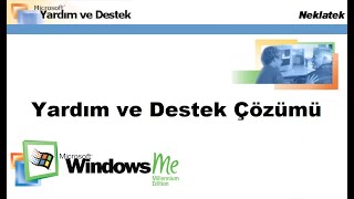 Windows Me'de Yardım ve Destek Programının Açılamamasının Çözümü