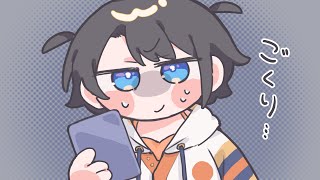 【手描き】カプコンカフェで初めてのランダムグッズを買うスバル【ホロライブ/大空スバル/常闇トワ/星街すいせい/切り抜き】