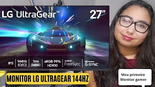 Testando o novo Monitor ULTRAGEAR LG 144hz 27 polegadas 2026 ! 