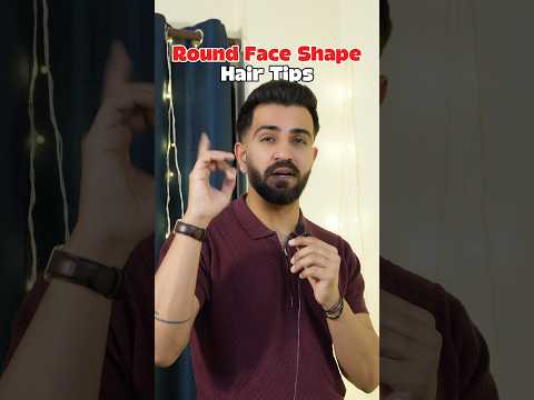 Hairstyle For Round Face Shape ✅ #fashion #mensfashion #haircare #hair