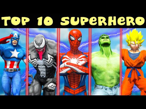 Superheroes EVENTS DAY, WIPEOUT OBSTACLES PARKOUR WATER CHALLENGE - GTA V Funny Contest #428