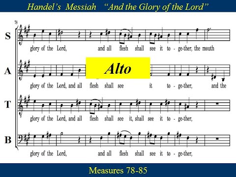 4- Handel Messiah Part 1 - And The Glory - Alto