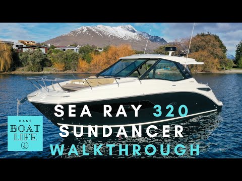 2022 Sea Ray 320 Sundancer - WALKTHROUGH and HOW TO PARK your NEW boat DEMO with Dan Jones