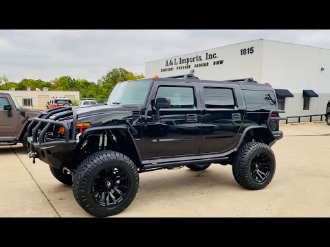 2008 Hummer H2 SUV Luxury Black-Ops Custom for sale with 25k original miles.