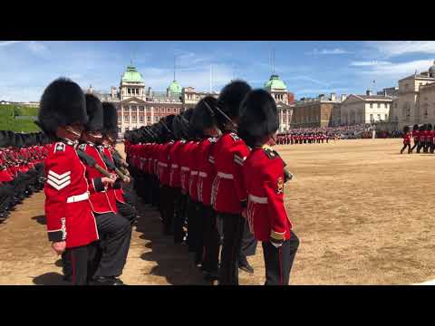 Colonels Review 2019 March past in quick time