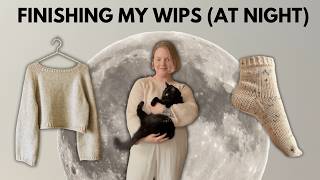 Knitting Projects at Night