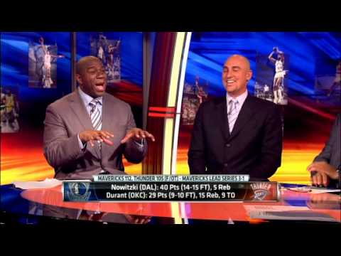 Magic Johnson on Dirk's performance in WCF Game 4, Dallas at OKC 05/23/2011