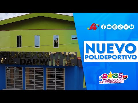 Gobierno Sandinista inaugura Polideportivo "Ingeniero Darwin Miranda" en El Coral, Chontales