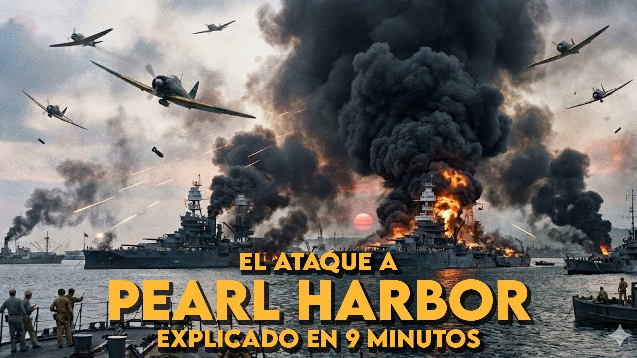 ✅ El ATAQUE a PEARL HARBOR en 9 minutos | El ataque japonés que cambio la historia de la humanidad
