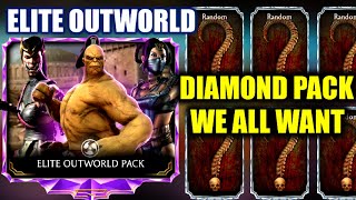 MK Mobile | Elite Outworld Pack Opening | I Got So Many Diamond Characters | Best Pack of MKX Mobile