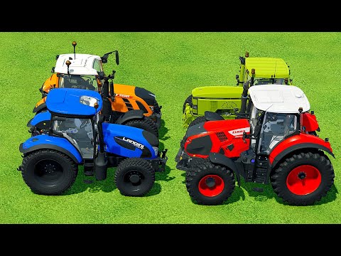 JOHN DEERE vs FENDT vs CLAAS vs NEW HOLLAND PARKOUR - Farming Simulator 22