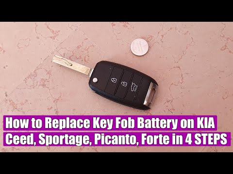 How to replace key fob battery Kia Ceed, Sportage, Optima, Picanto, Rio, Forte 2016-2020 in 4 STEPS