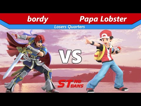 St. No Bans: The Return - bordy (Roy) vs Papa Lobster (PKMN Trainer) - Losers Quarters - SSBU