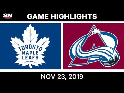 NHL Highlights | Maple Leafs vs. Avalanche – Nov. 23, 2019
