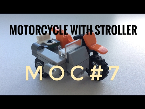 MOC#7Коляска для мотоцикла Лего/Как собрать коляску для мотоцикла из Лего.Видеоурок/Видео обзор.MOC