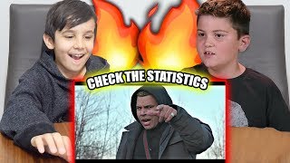 KIDS REACT TO CHECK THE STATISTICS Ft. RiceGum (Logan Paul Fans)