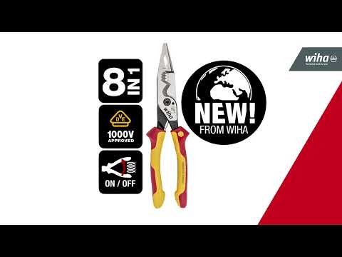 45705 WIHA - Pliers | insulated,universal; steel; 225mm; 1kVAC