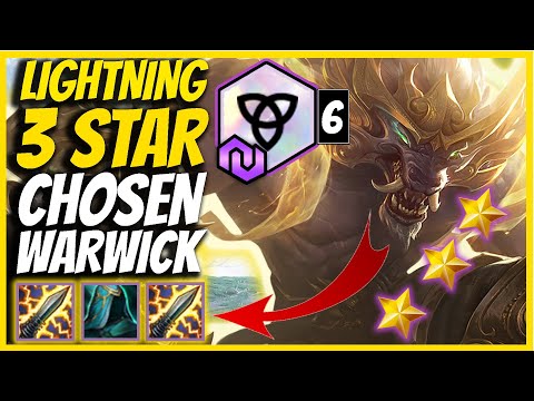 DIVINE LIGHTNING 3 STAR CHOSEN WARWICK | TFT SET 4 | TFT FATES | TEAMFIGHT TACTICS | PATCH 10.21