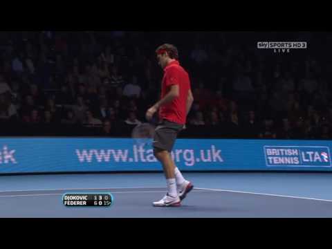 Roger Federer in High Performances   vs Djokovic at 2010
