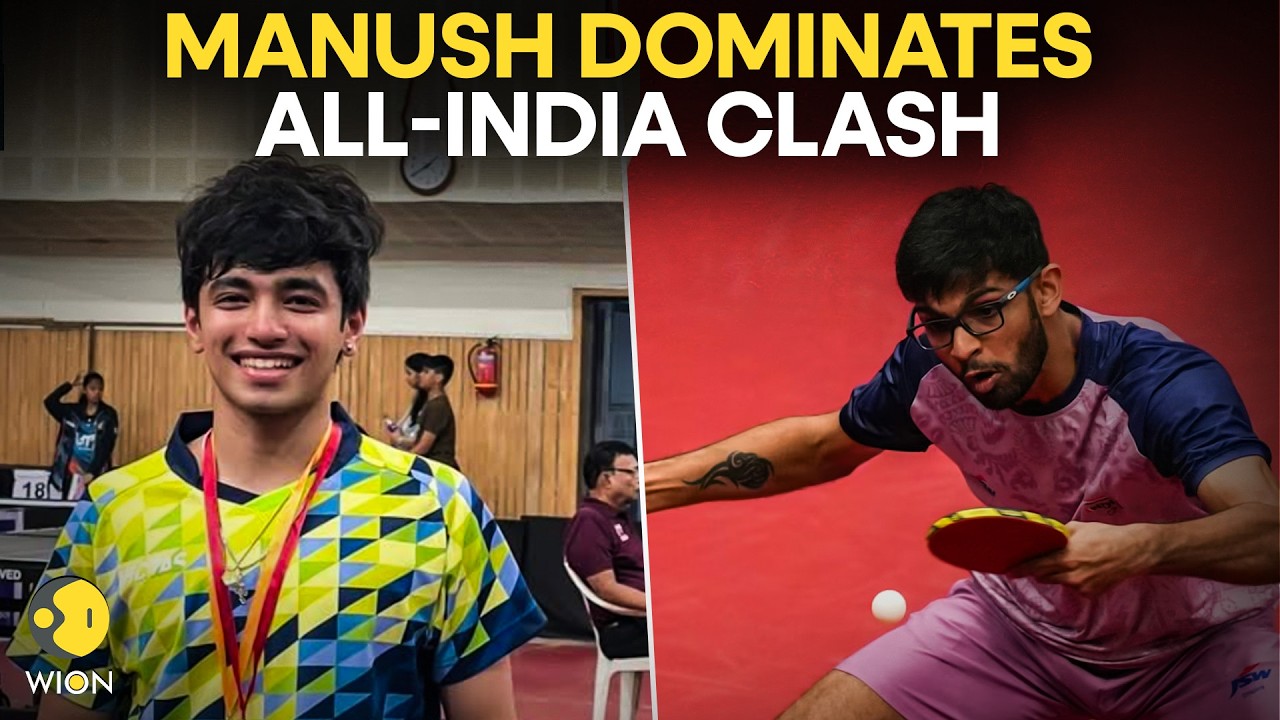 Commonwealth Table Tennis 2026: Manush Shah Sweeps Jash Amit 4-0 To Enter Quarterfinals | WION
