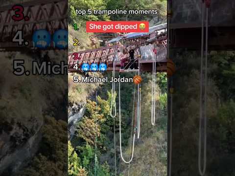 top 5 trampoline moments #trampoline #funnyvideo #top5