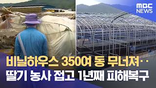 "제방 또 무너질까 불안"‥ 장마 앞둔 산청 딸기 농가 (2026.06.23/뉴스데스크/MBC경남)
