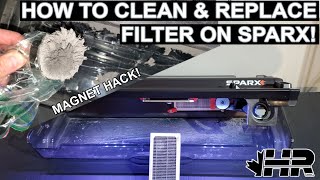 How to replace a filter & clean a Sparx skate sharpener with a magnet hack!