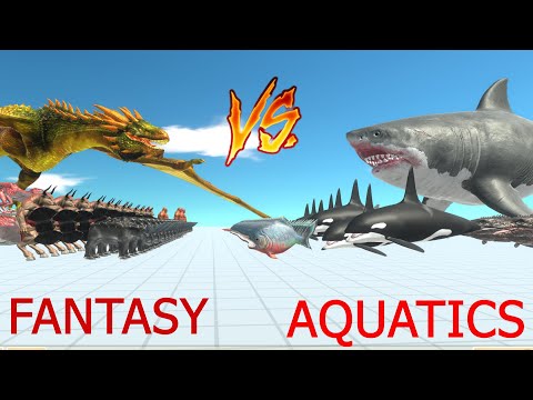 AQUATICS VS FANTASY Animal Revolt Battle Simulator