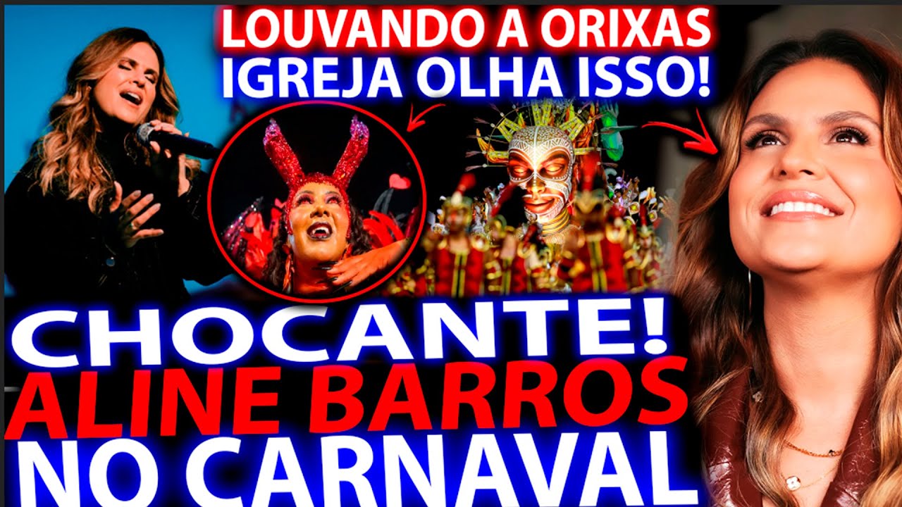 ALINE BARROS IMCORPORADA LOUVANDO  A ORIXAS NO CARNAVAL (MISERICORDIA) IGREJA OLHA ISSO!