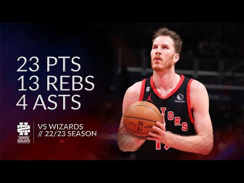 Jakob Poeltl 23 pts 13 rebs 4 asts vs Wizards 22/23 season