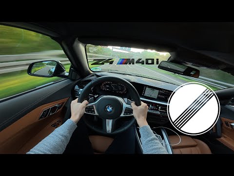BMW Z4 M40i Morning Run on the Autobahn (POV | No Speed Limit)