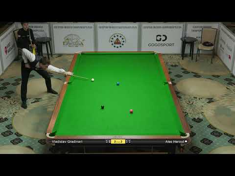 European Snooker Championships - Men Groups: Vladislav Gradinari vs Ales Herout