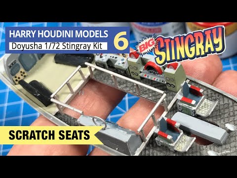 Stingray Part 6 Seats scratch built from photos from Gerry Anderson TV show submarine model