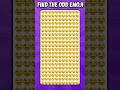 Find the odd emoji🧐1748 #quickbrain #howgoodareyoureyes #oddoneout #quiz #emojichallenge #eyetest